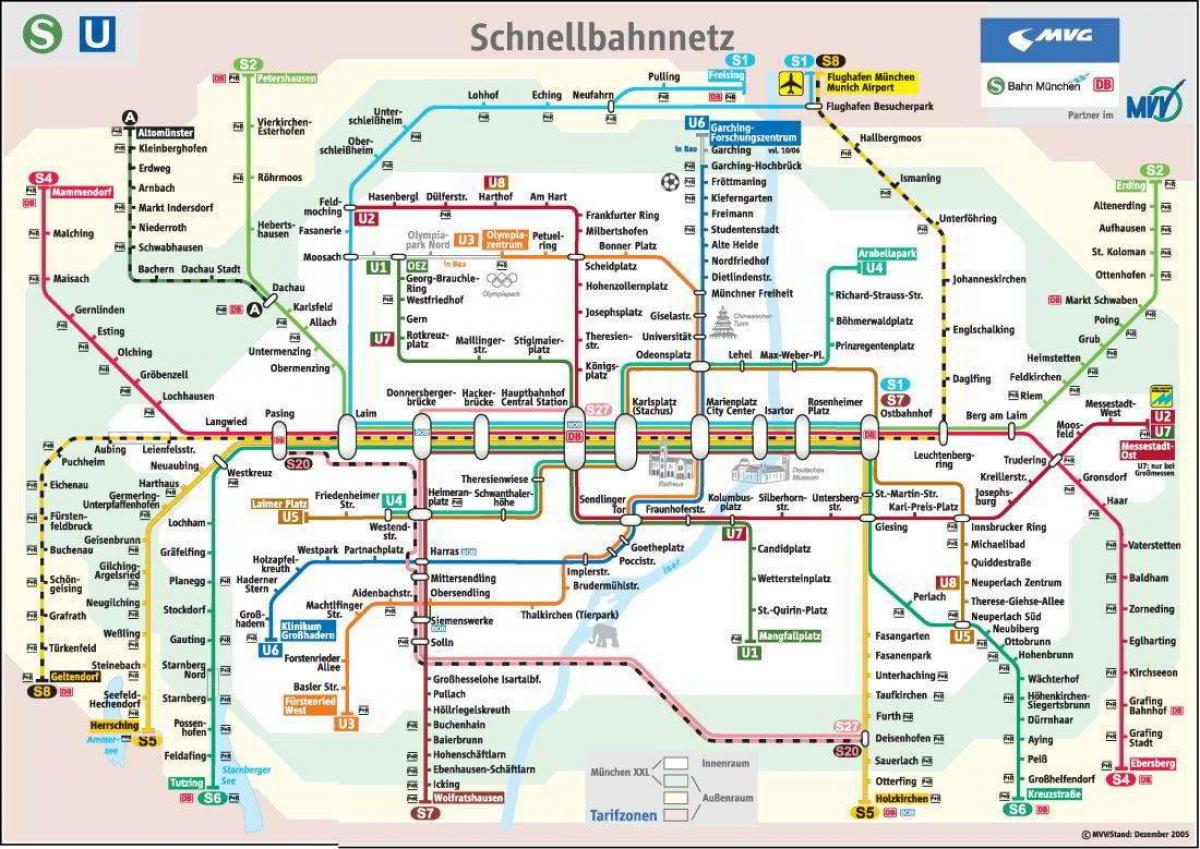 метро карта Мюнхена