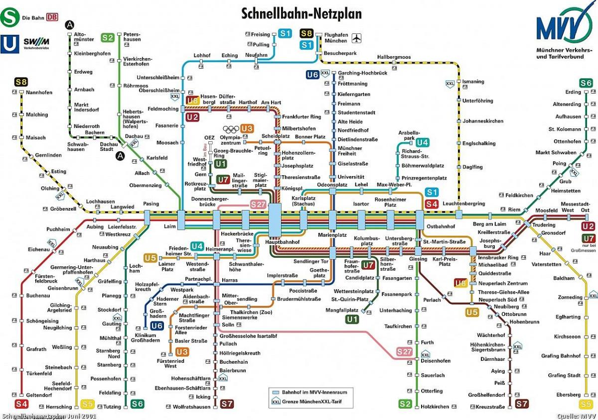 Мюнхен транспартную карту