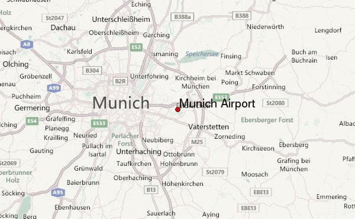 карта Мюнхена і наваколля