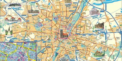 Карта горада Мюнхена, Германія