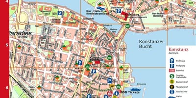 Турыстычная карта Мюнхена Германія