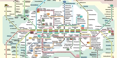 Ж / д вакзал Мюнхена карце