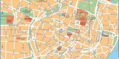 Карта вуліц Мюнхена, Германія