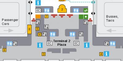 Схема аэрапорта Мюнхена прыбыцце